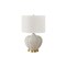 Monarch Specialties Lighting, 21 in.H, Table Lamp, Ivory / Cream Shade, Cream Resin, Transitional I 9617 - alternate 6
